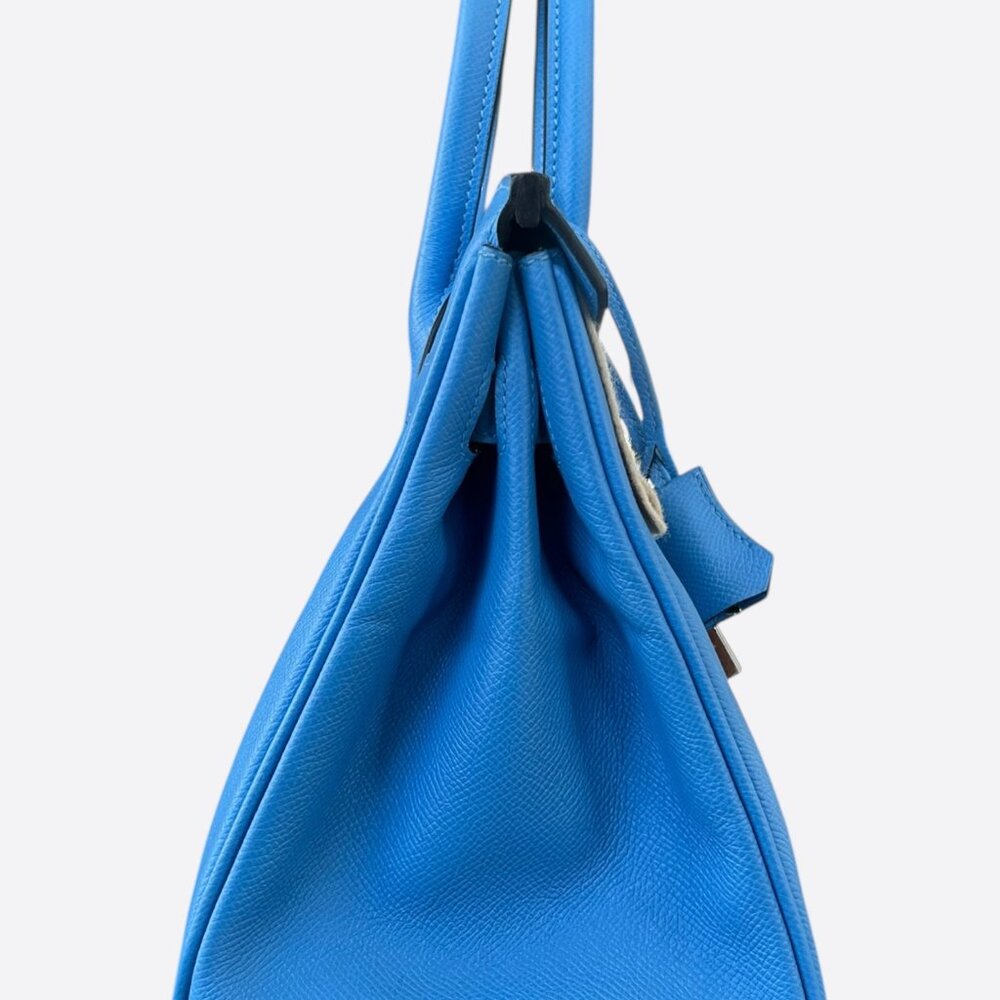 Hermes Blue Colvert Epsom Birkin 30 - Picture 2 of 7